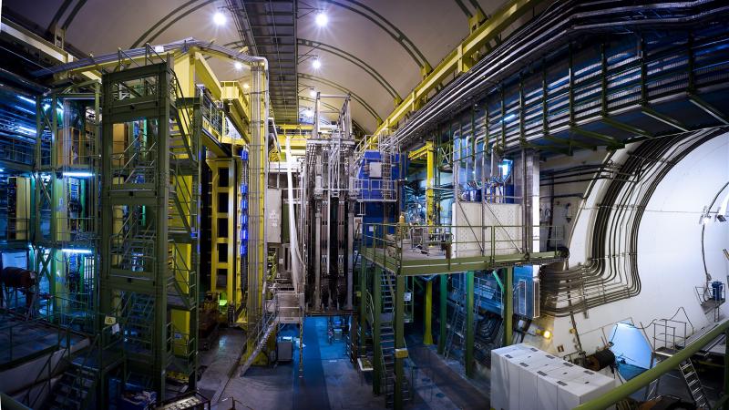 Photograph of LHCb experiment at CERN.